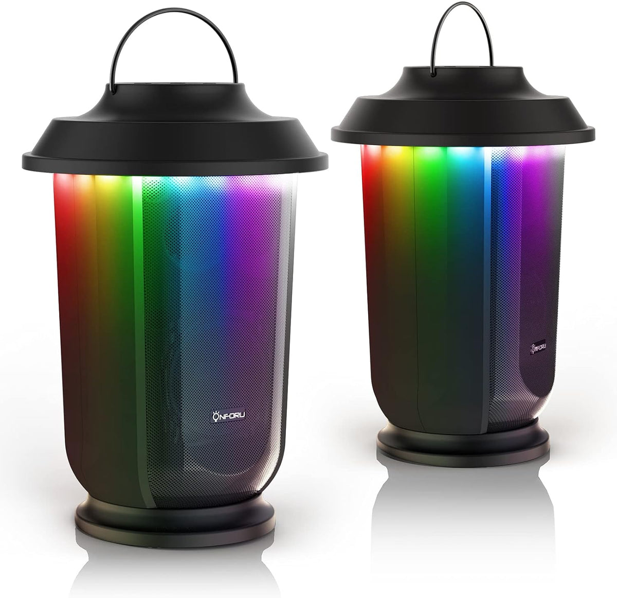 Outdoor Bluetooth Speaker with LED Lights, 2 Pack A209