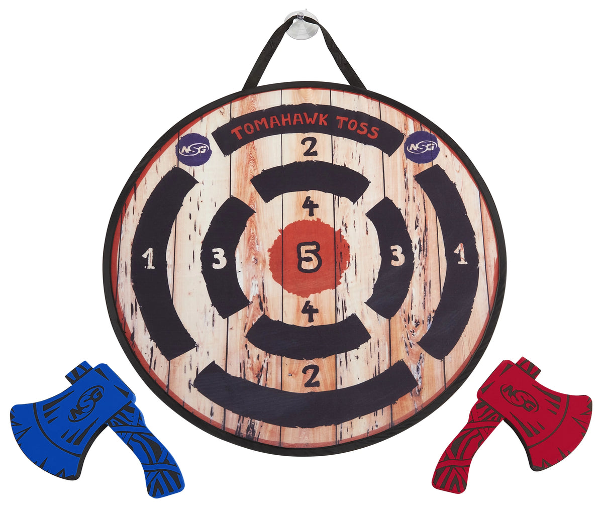 Lightweight Velcro Wrapped Foam Axe Throwing Set with Target E439447