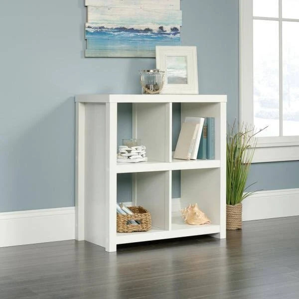 Soft White 4-Cube Bookcase E464044