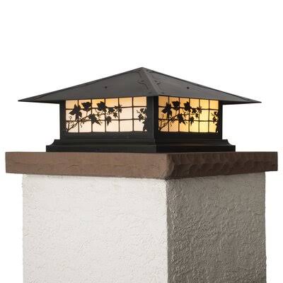 Textured Black 1-Light Pier Mount Light R75867