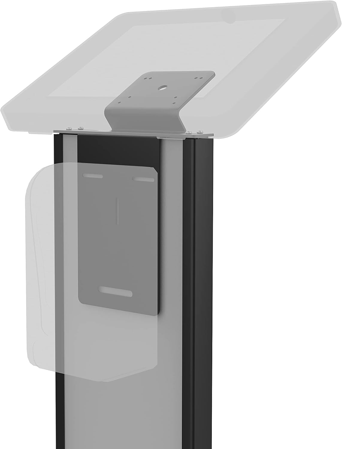 Black Floor Stand with Graphic Slots and VESA Plate C767
