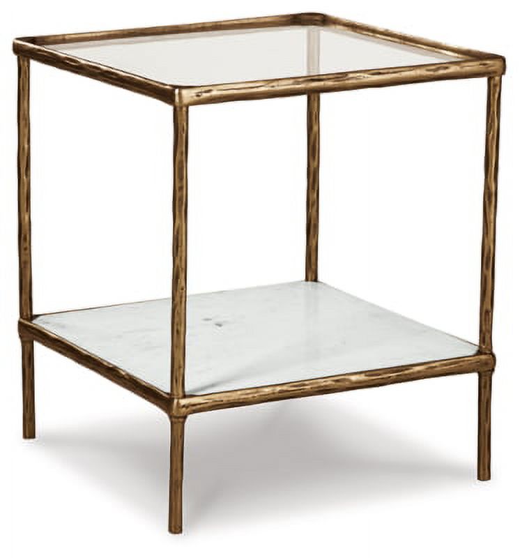 Antique Brass Finish Accent Table K7218