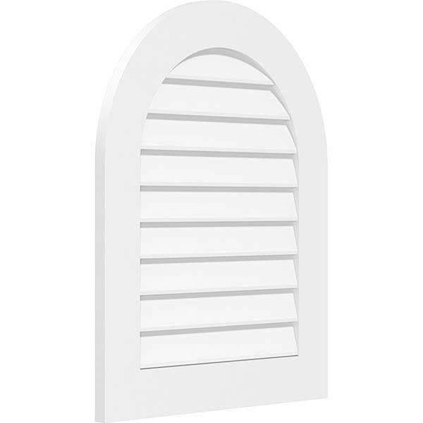Round Top Surface Mount PVC Gable Vent N616232