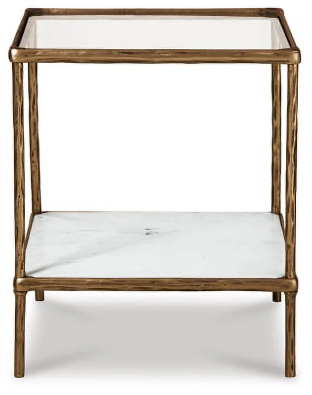 Antique Brass Finish Accent Table K7218