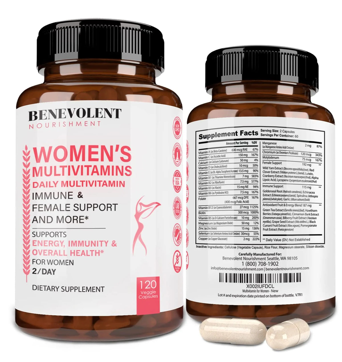 Women's Multivitamin 120 Caps J100317