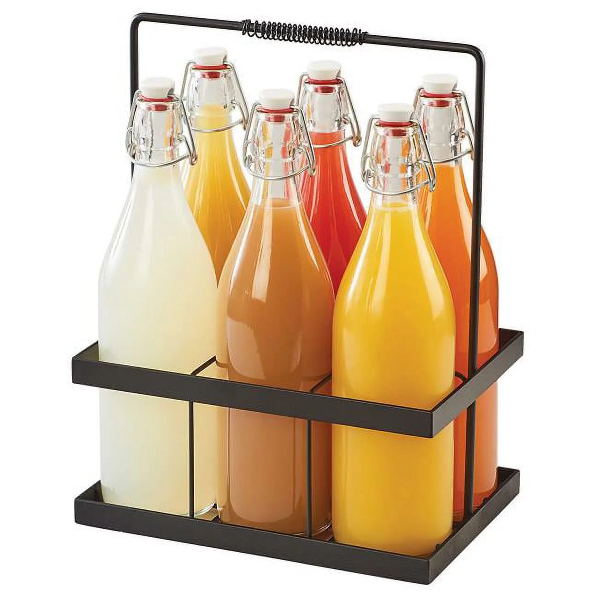 Bottle Caddy with 32 oz Glass Bottles Z469888