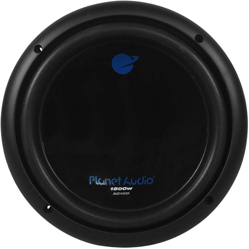 10 Inch 3000 Watt 4 Ohm Dual Voice Coil Car Audio Subwoofers, Black, Pair N469