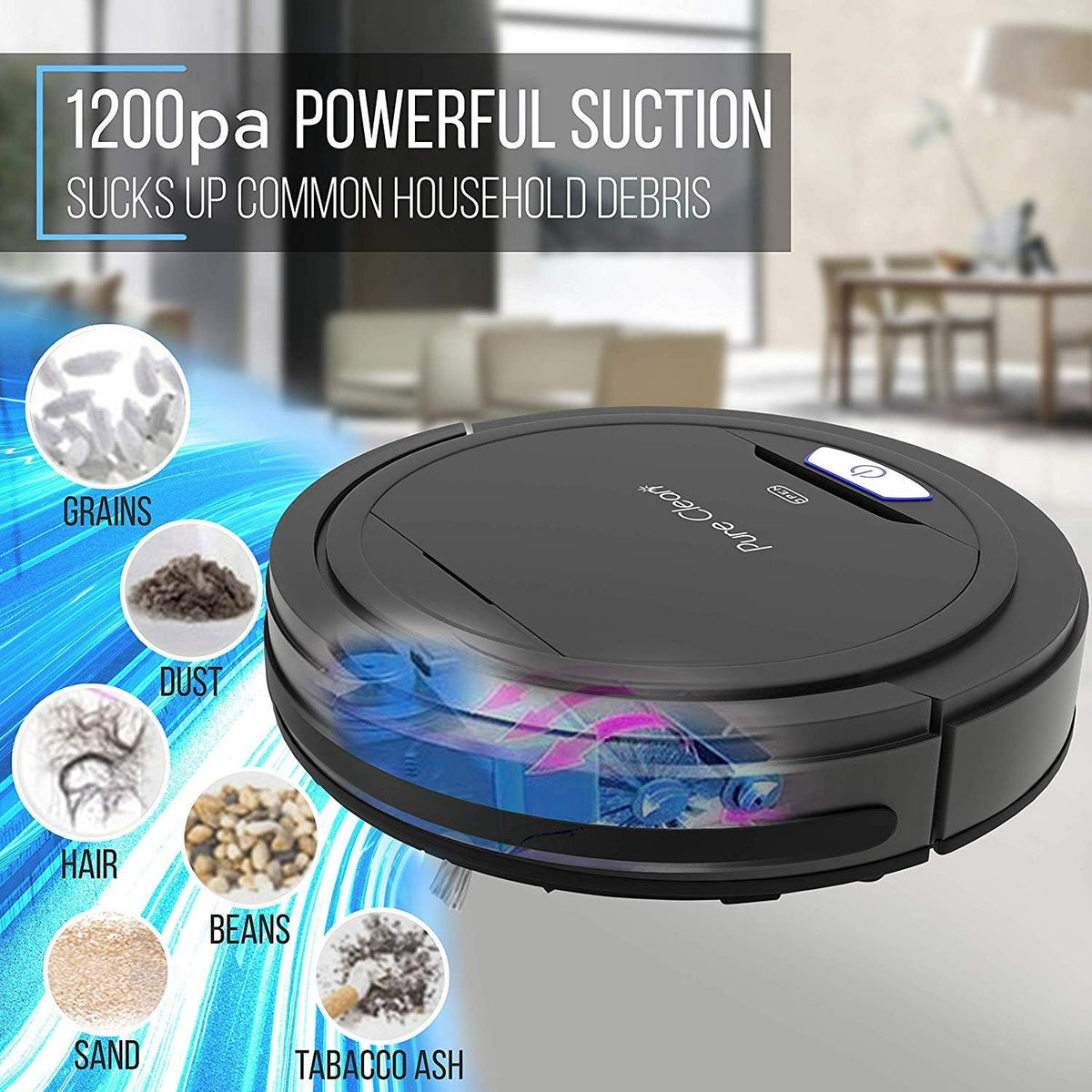 Black Robot Vacuum Cleaner M38081