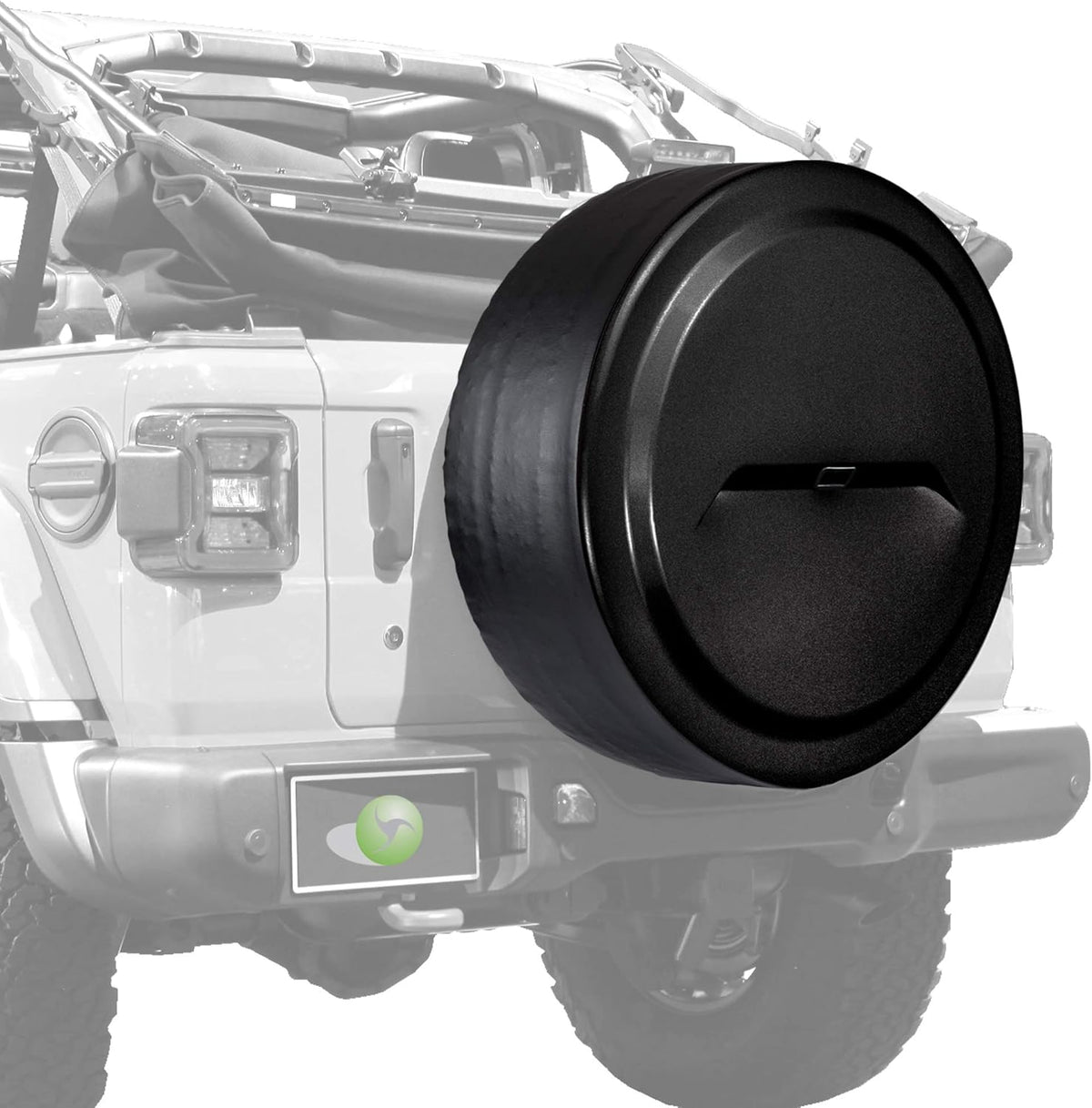 33" Black Rigid Tire Cover for Jeep Wrangler JL U905123