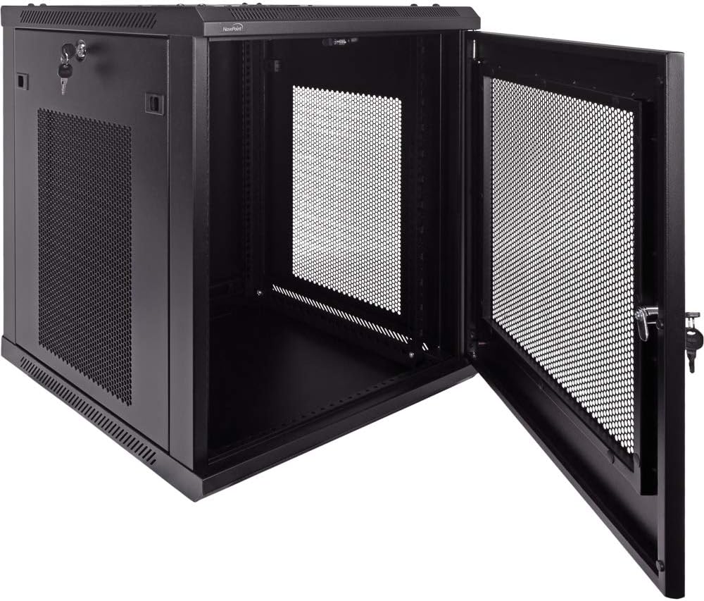 12U Wallmount Cabinet Enclosure 19-Inch Server Network Rack Black P209589