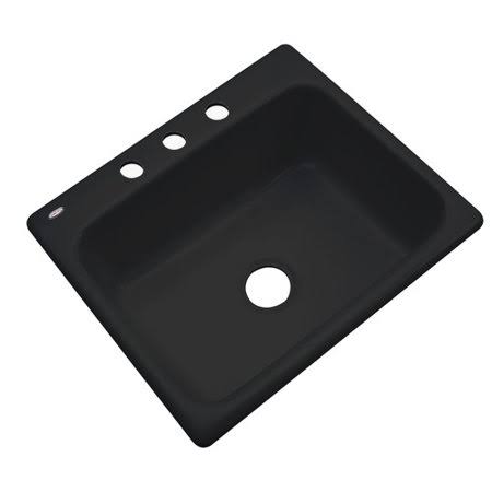Black 3 Hole Kitchen Sink Z240267