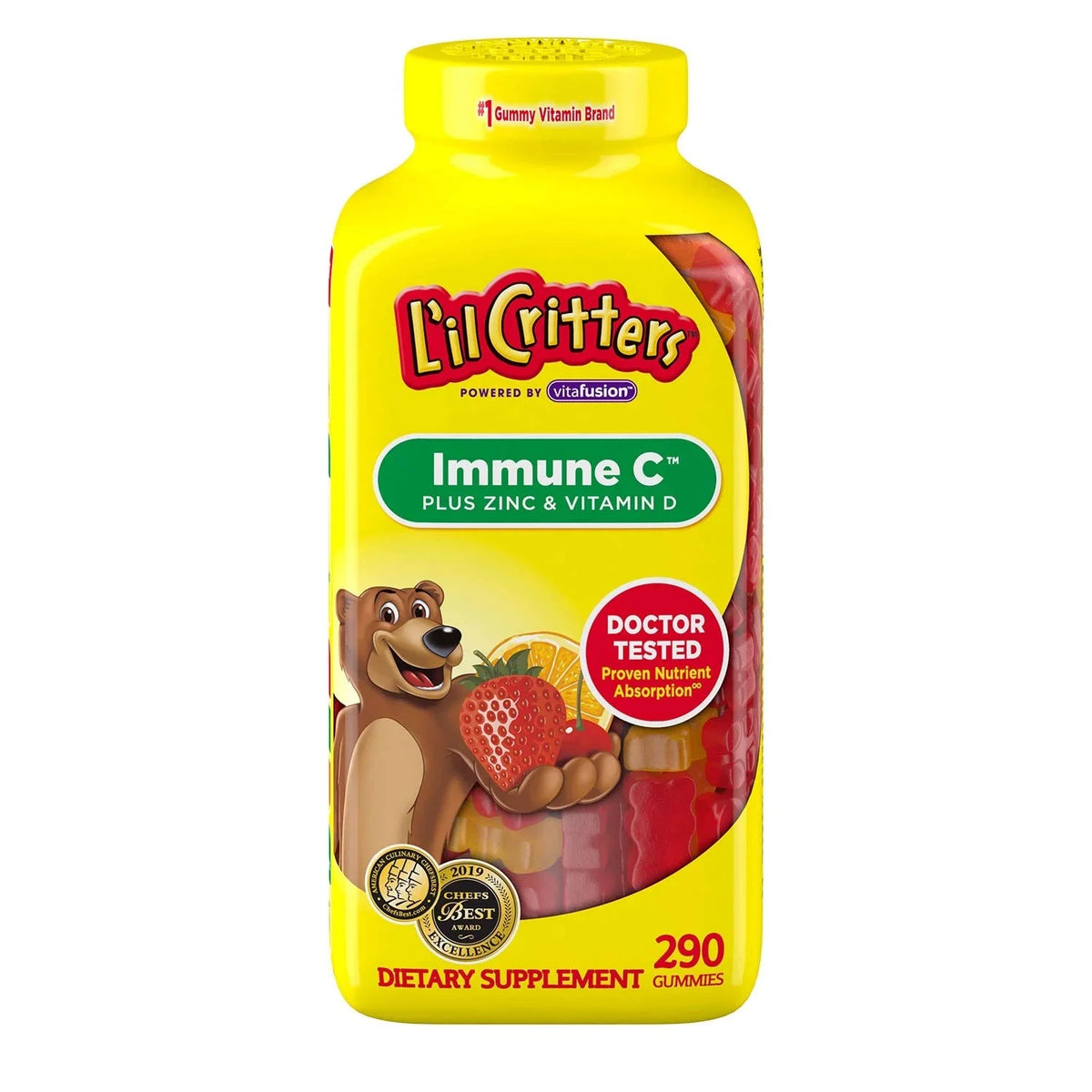 Kids' Immune C Plus Zinc and Vitamin D 290 Count U774
