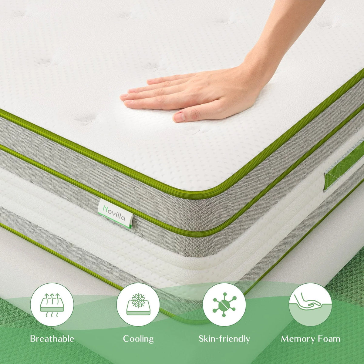 12 Gel Memory Foam Hybrid Mattress, Full Size A6580