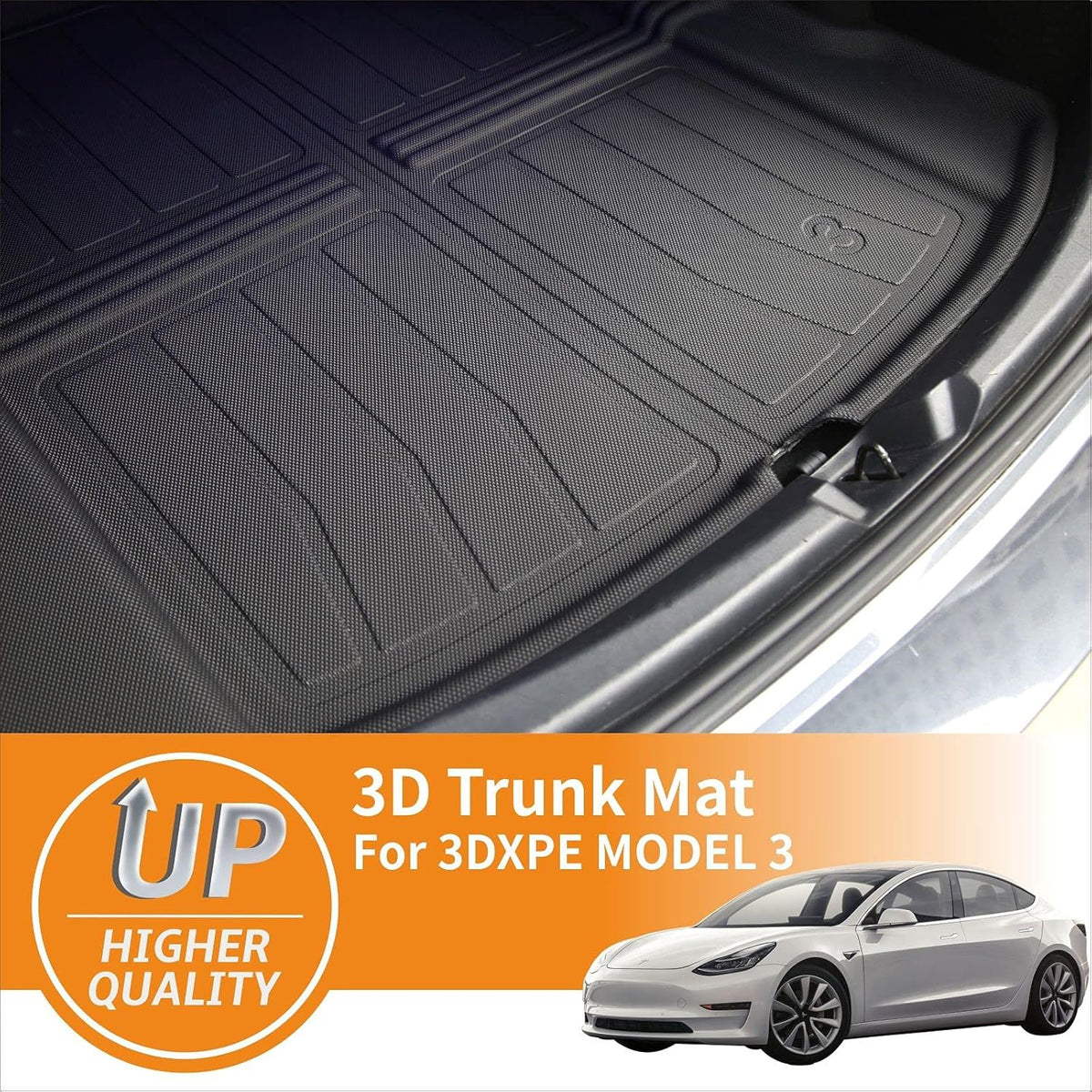 TPE Material Rear Trunk Mats for Tesla Model 3 I5979