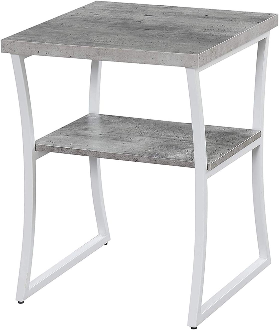 Faux Birch Slate Gray End Table Pack of 2 X355