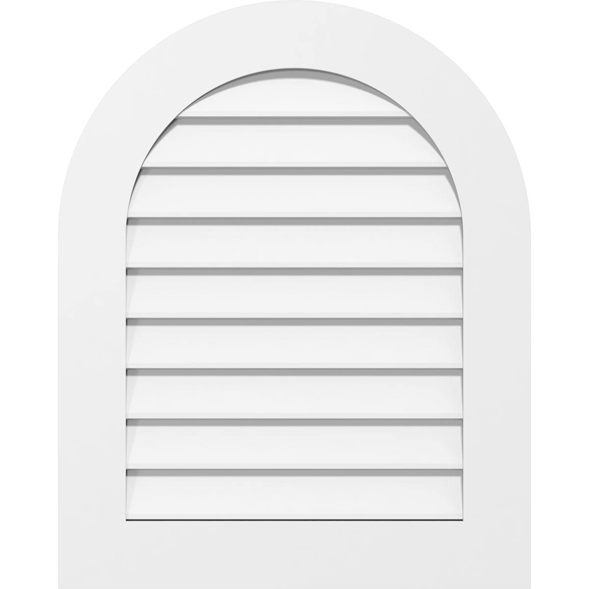 Round Top Surface Mount PVC Gable Vent N616232