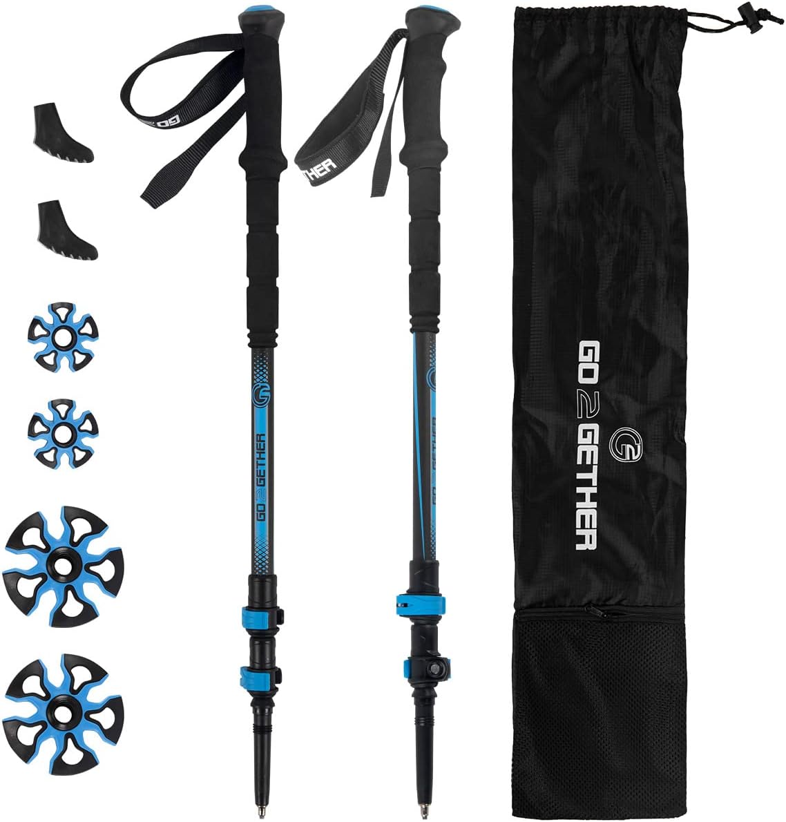 Carbon Fiber Trekking Poles with EVA Foam Grip, Pack of 2 S2007