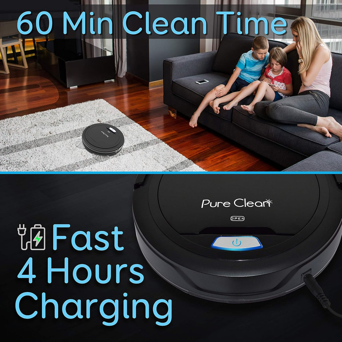 Black Robot Vacuum Cleaner M38081