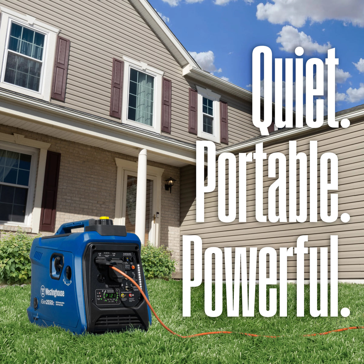 Gas Powered Portable Inverter Generator with CO Sensor H1092