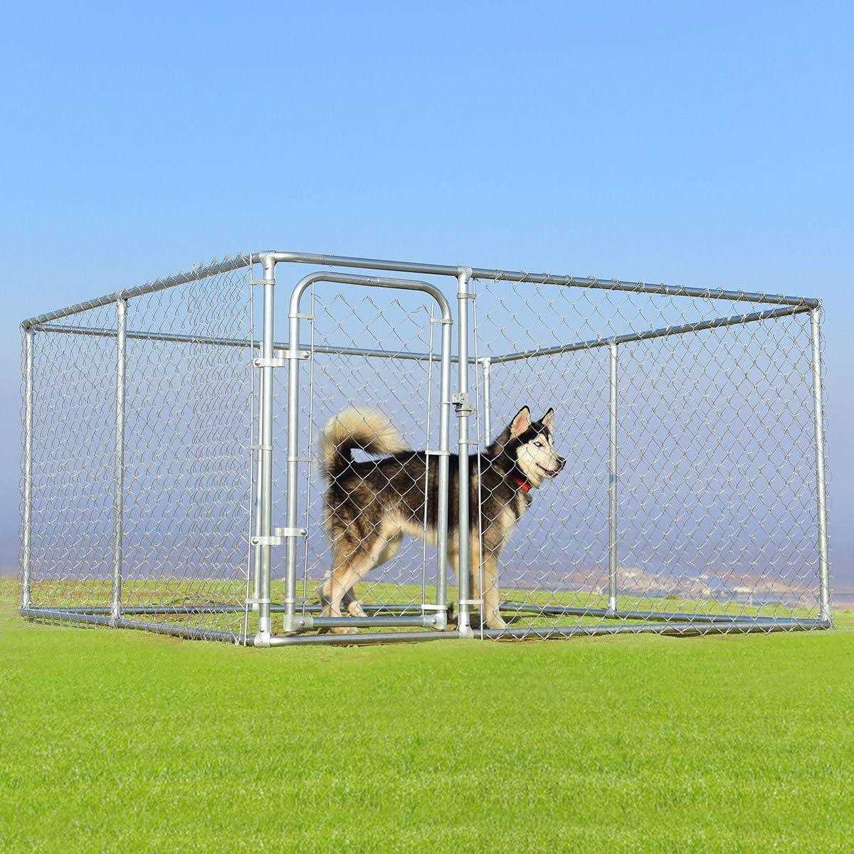 Large Pet Dog Kennel Cage 7.5' x 7.5' Playpen G4344