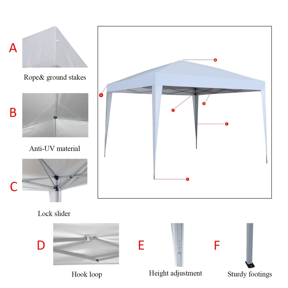 White Instant Outdoor Canopy K59185