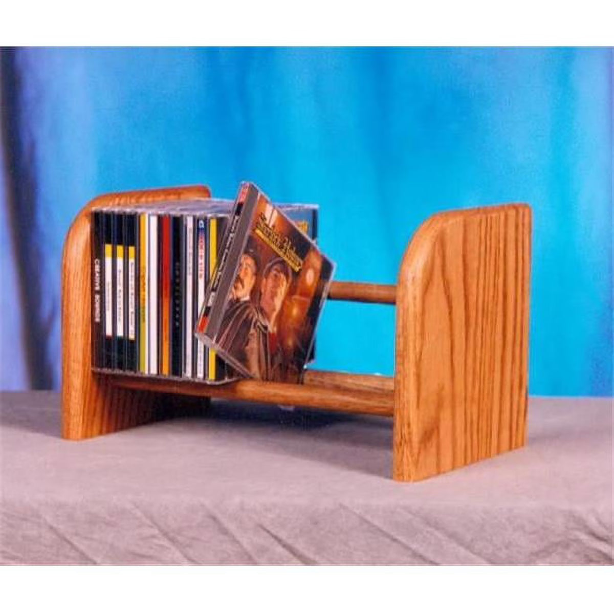 Solid Oak Dowel CD Rack J680