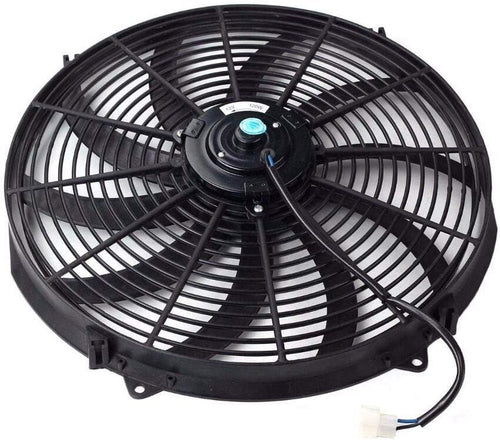 16" Universal Slim Electric Radiator Cooling Fan 12V Pack of 2 B574