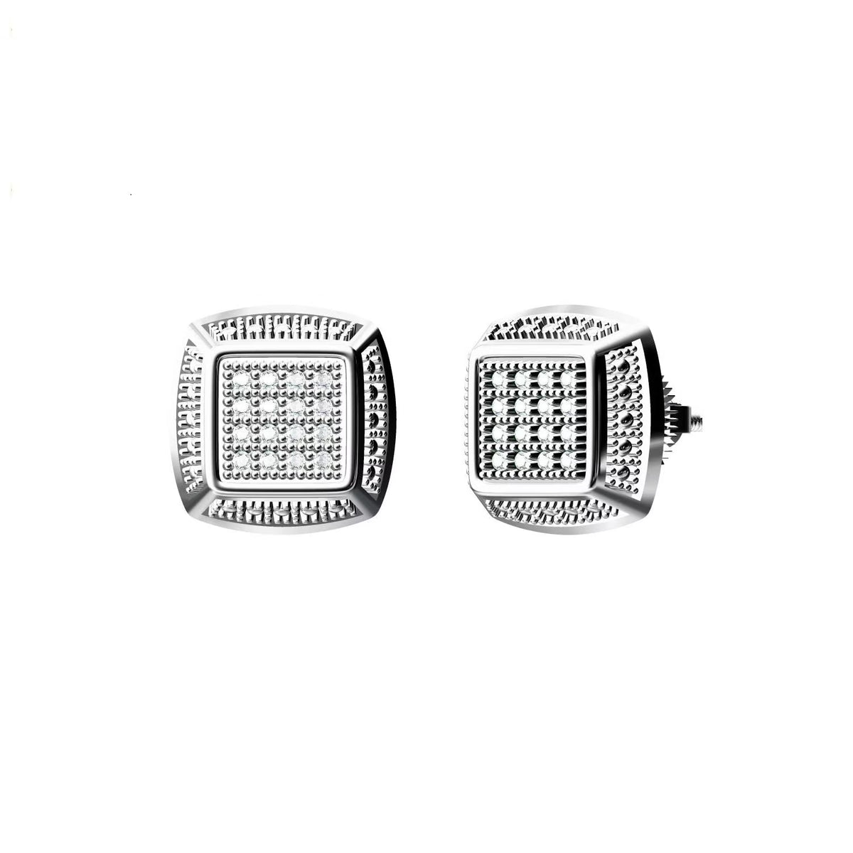 0.10ct Diamond Stud Earrings 925 Sterling Silver B97321