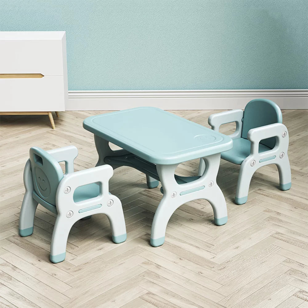 Kids Learning Desk and Chair Set Blue J806