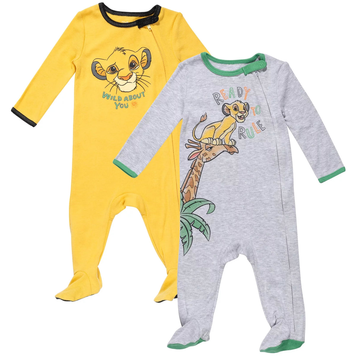 Newborn Baby Boys 2 Pack Zip Up Sleep N' Plays L72208