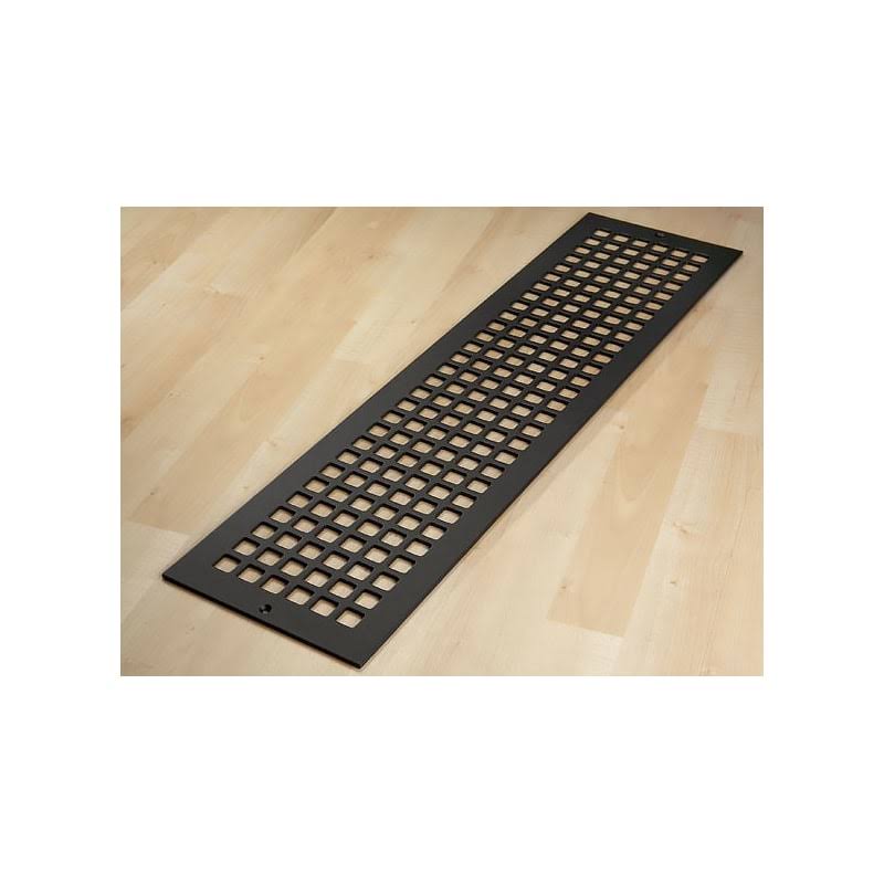 30" x 6" Black Steel Floor Grille U151913