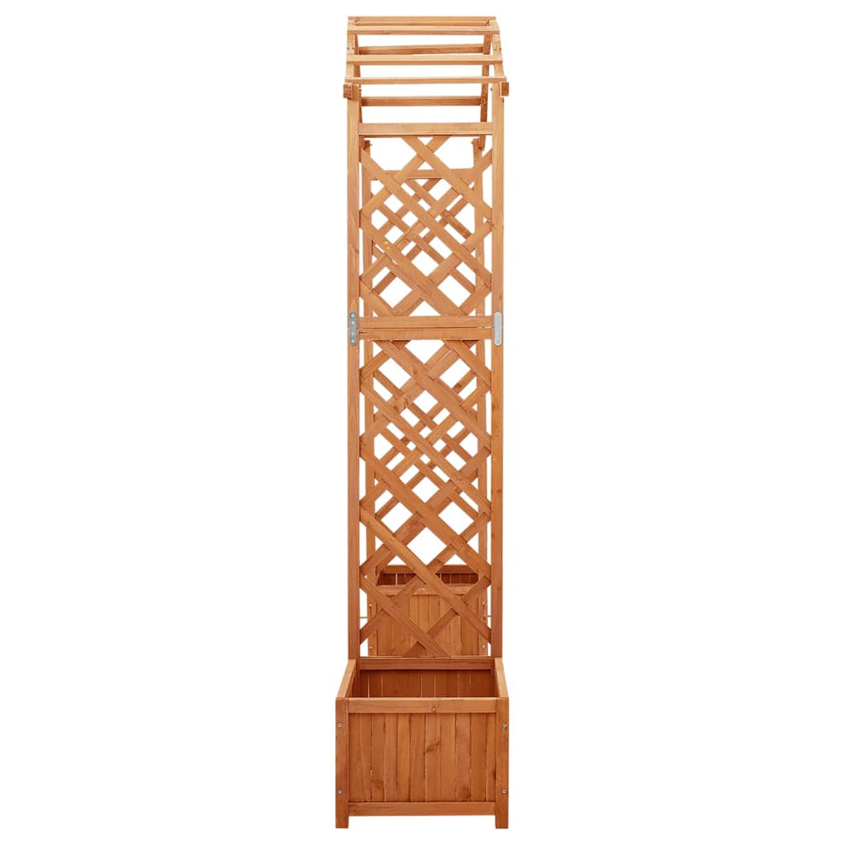 Solid Firwood Garden Pergola with Planter W55578