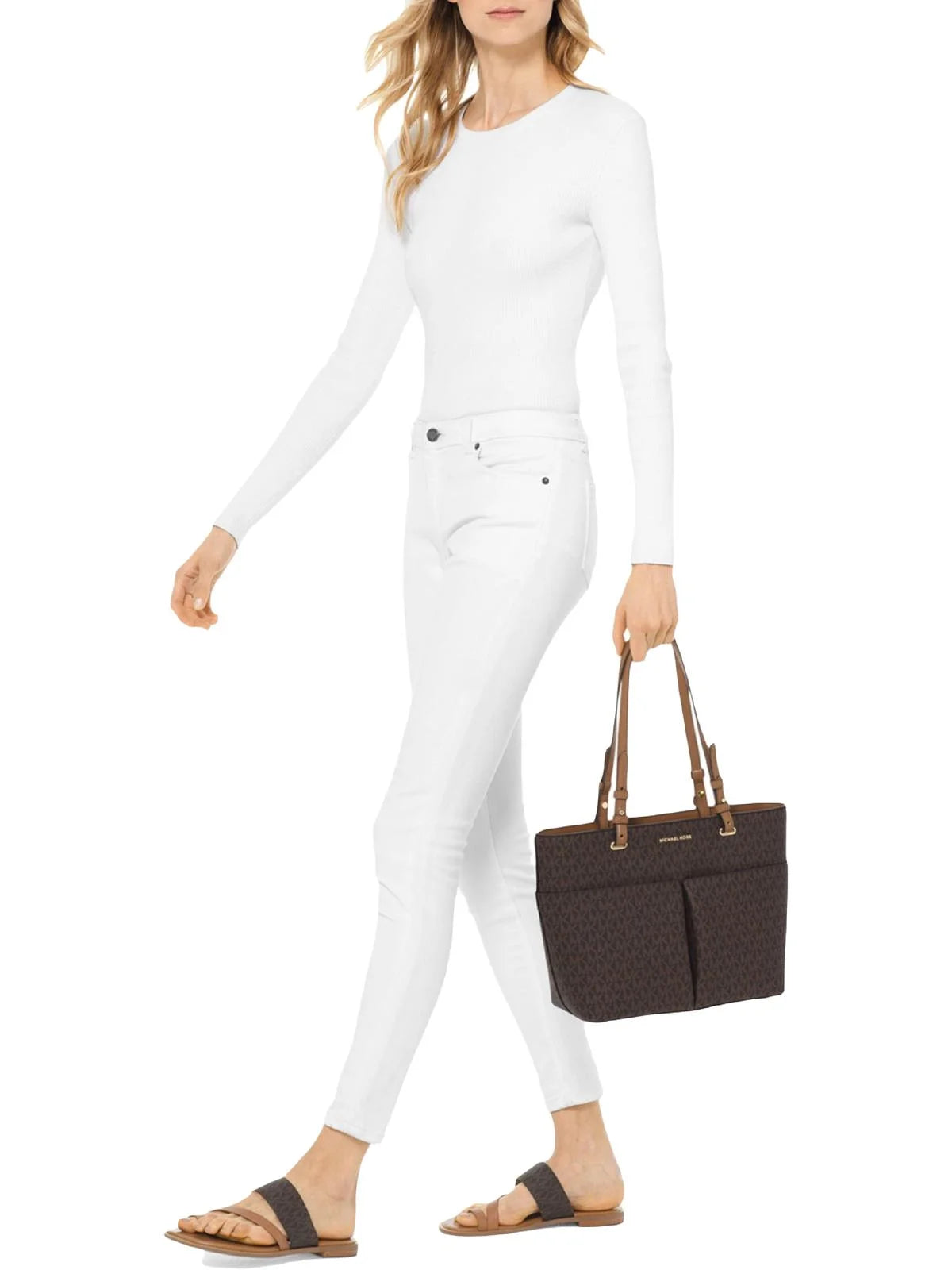 Brown Acorn Bedford Medium Logo Tote P217064