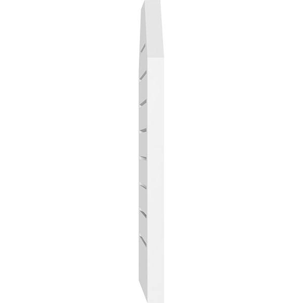 34x22W x 36x22H Octagonal Top Surface Mount PVC Gable Vent E527105