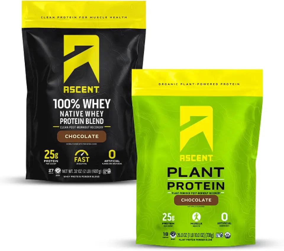 2 lb Whey + Plant Protein Powder 18 Servings Chocolate L855