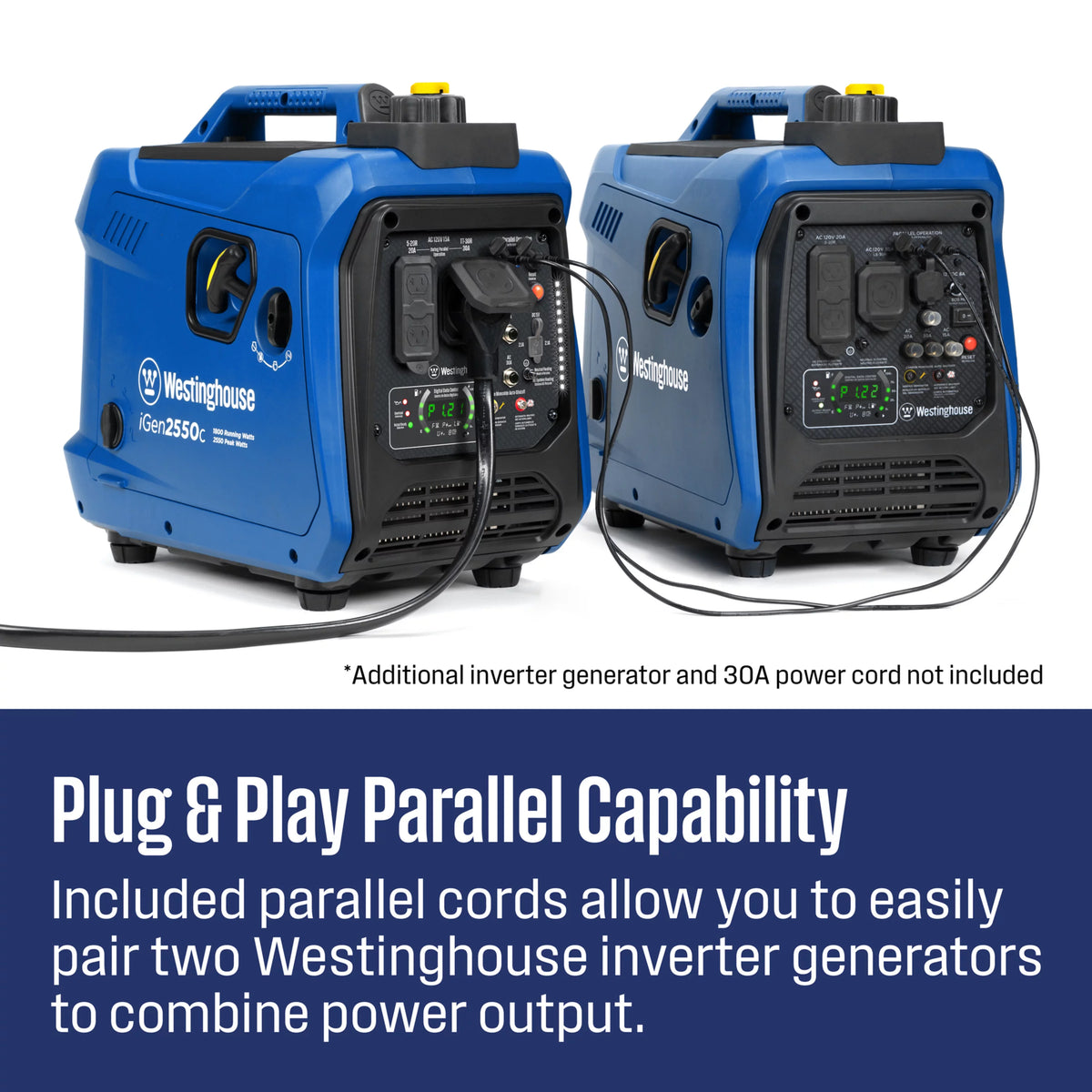 Gas Powered Portable Inverter Generator with CO Sensor H1092