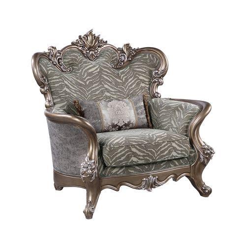 Gray Fabric 4pcs Living Room Set R54960