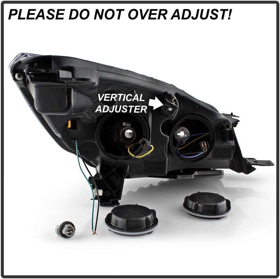 Black Projector Headlights Headlamps B7252