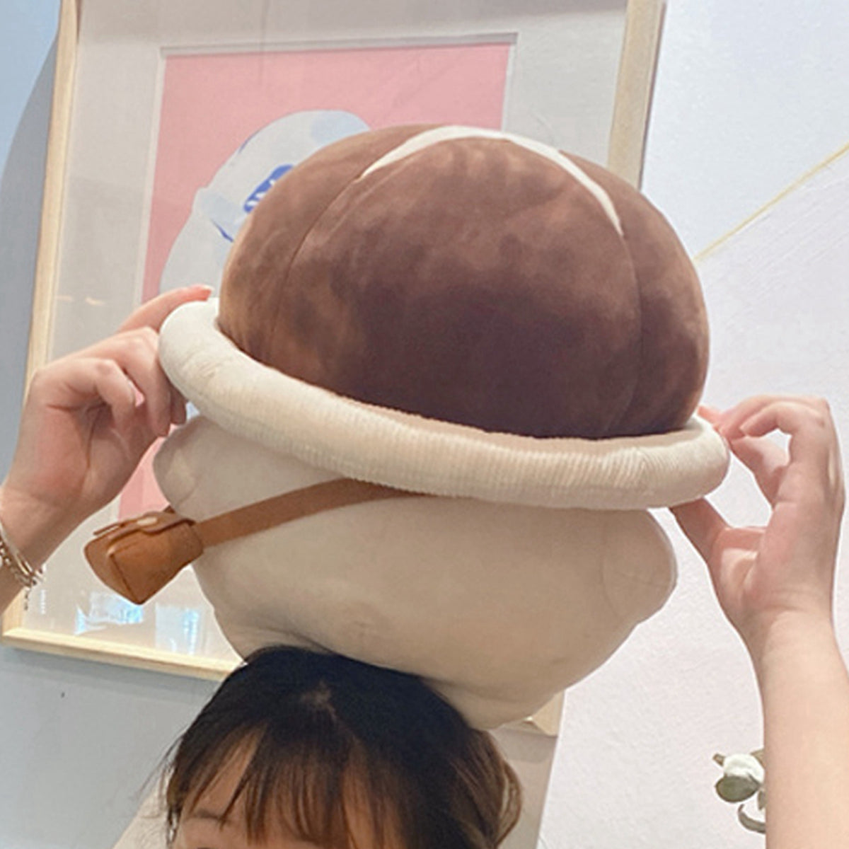 13.8 inch Plush Stuffed Mushroom Pillow F97952