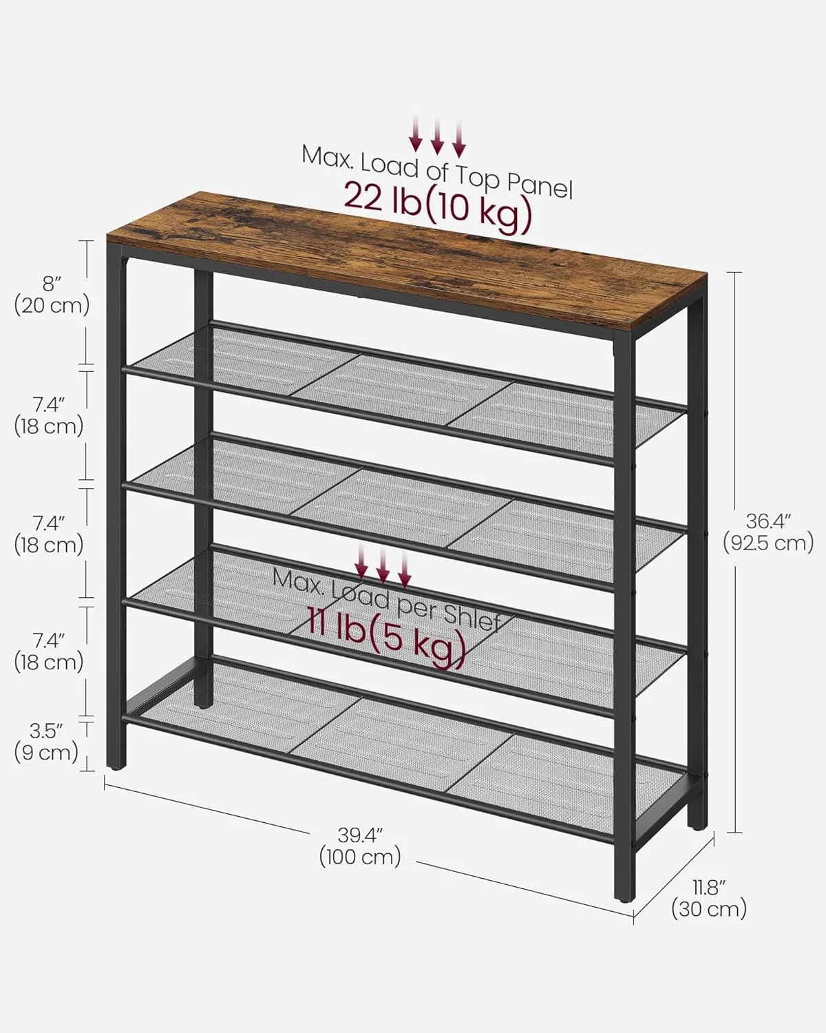 5-Tier Shoe Storage Organizer K672054
