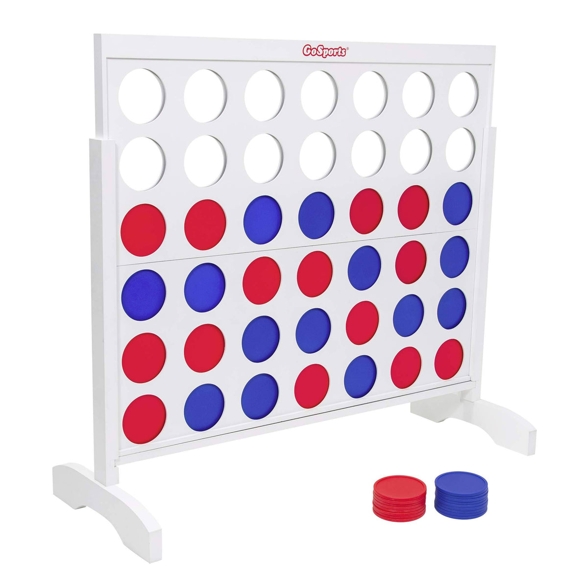 Giant Portable 4 in A Row Game White Finish with Carry Bag N592