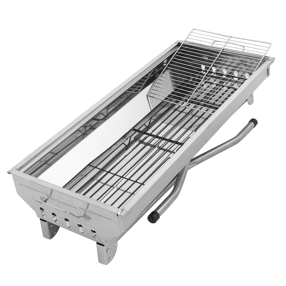 Portable Charcoal BBQ Grill 39.37 x 12.2 x 27.95 inch H7104