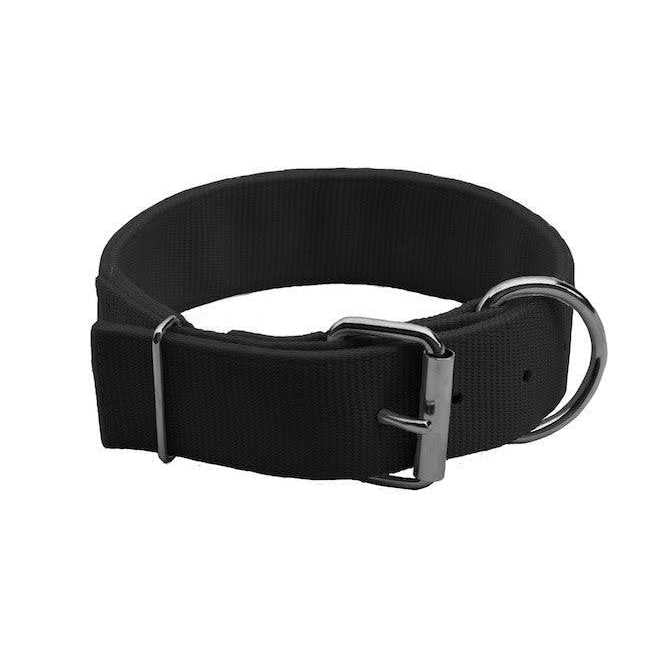 Black Nylon Dog Collar P863