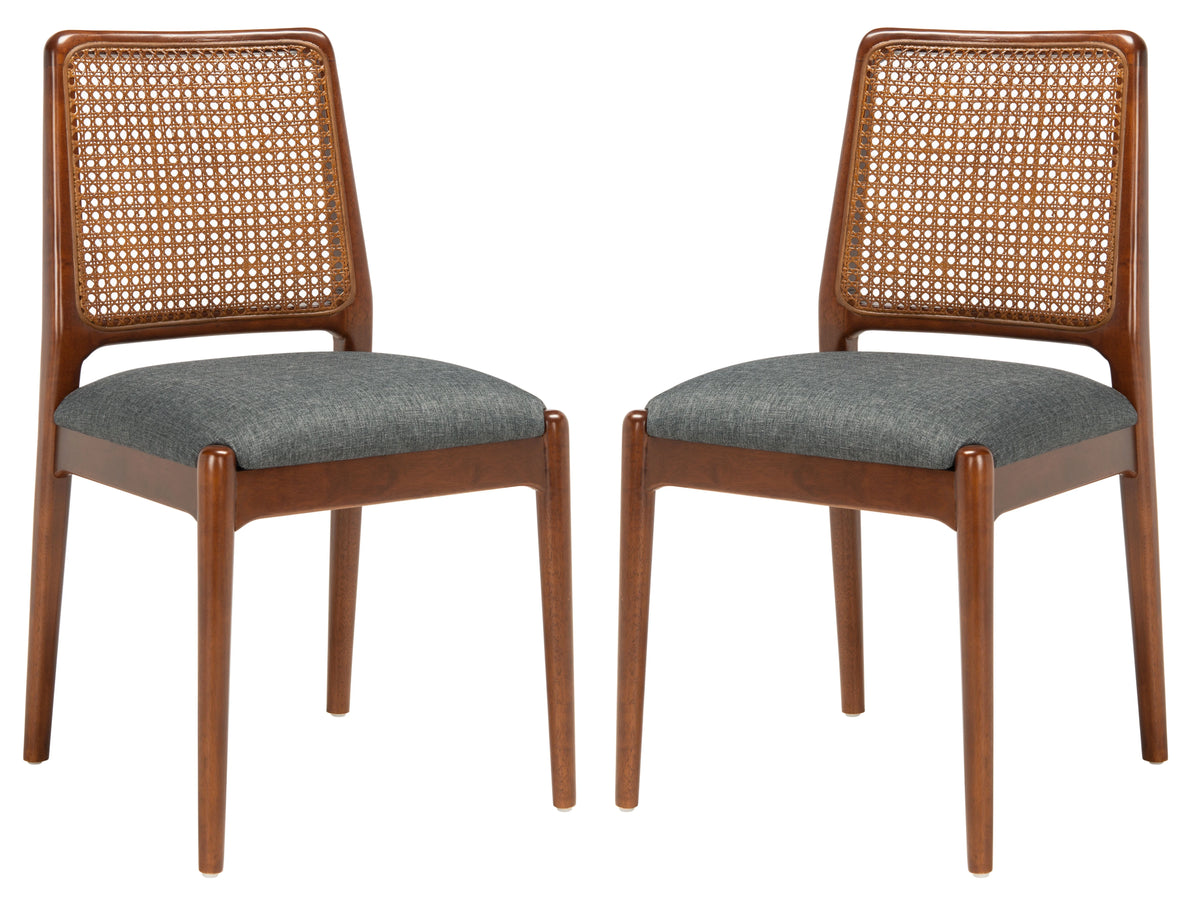 Brown Rattan Dining Chair Set of 2 O8453