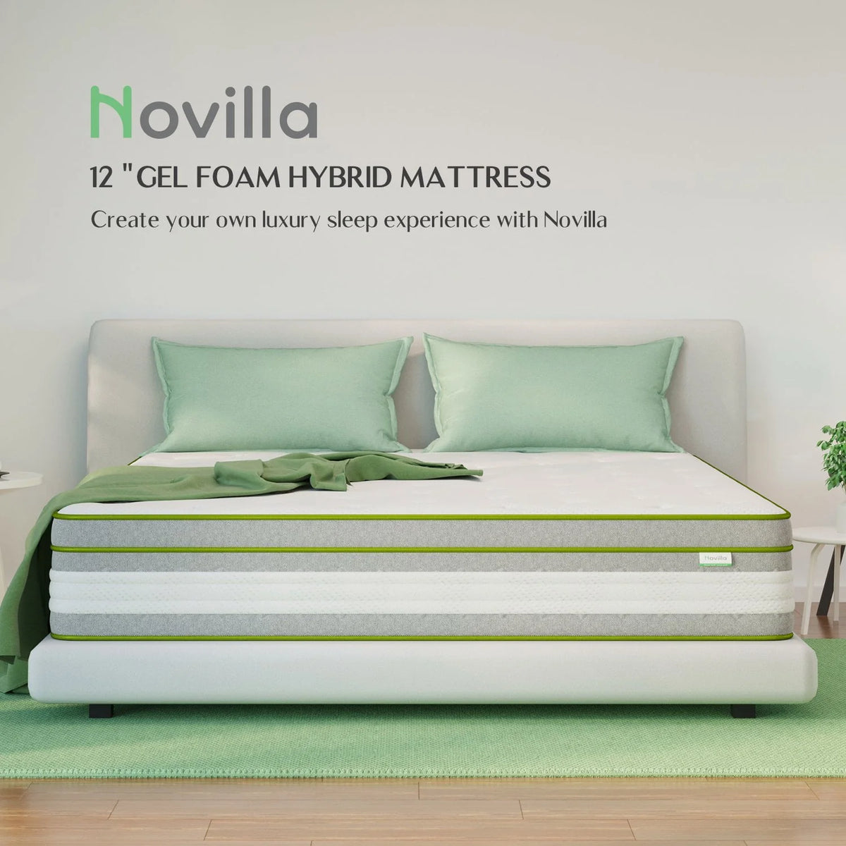 12 Gel Memory Foam Hybrid Mattress, Full Size A6580