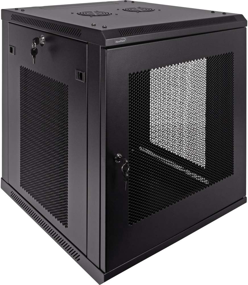 12U Wallmount Cabinet Enclosure 19-Inch Server Network Rack Black P209589