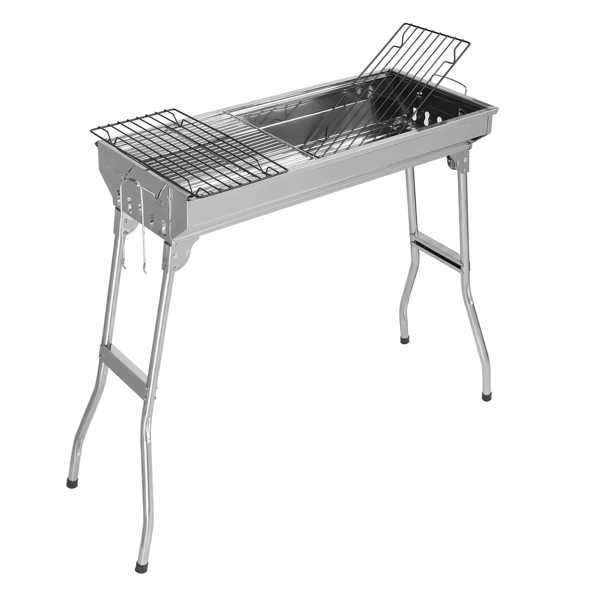Portable Charcoal BBQ Grill 39.37 x 12.2 x 27.95 inch H7104