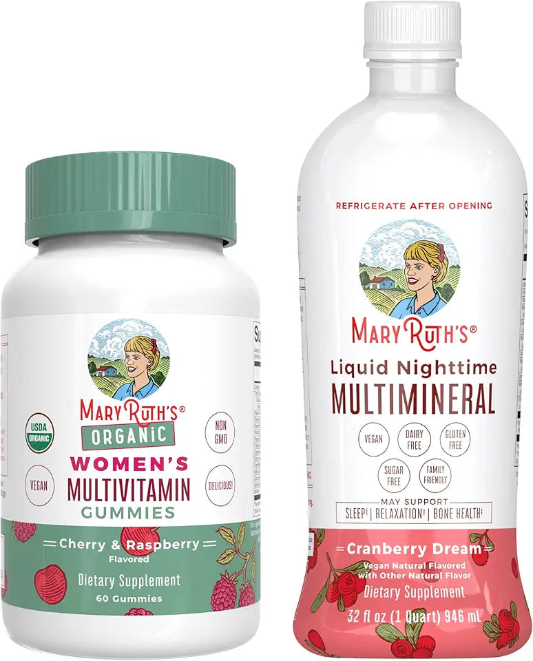 Cherry & Raspberry Multivitamin Gummies & Cranberry Liquid Multimineral G9838