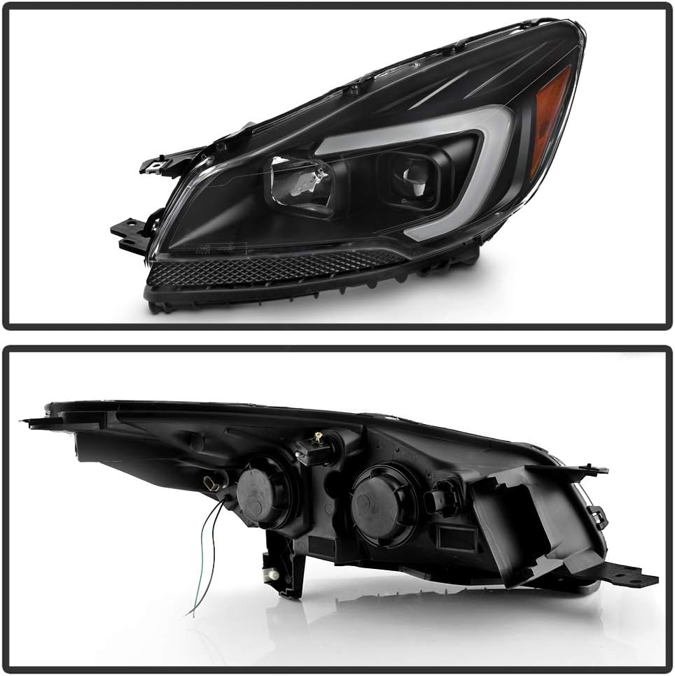 Black Projector Headlights Headlamps B7252