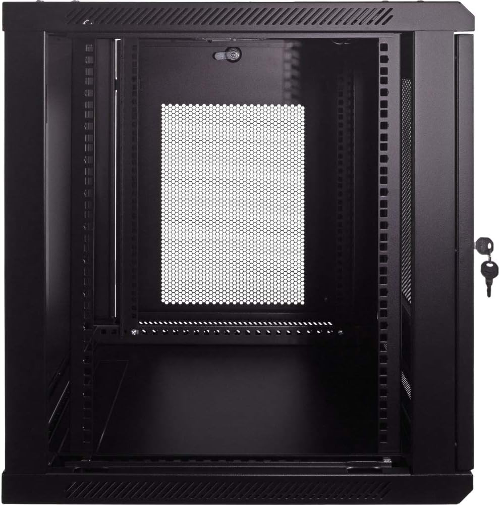 12U Wallmount Cabinet Enclosure 19-Inch Server Network Rack Black P209589